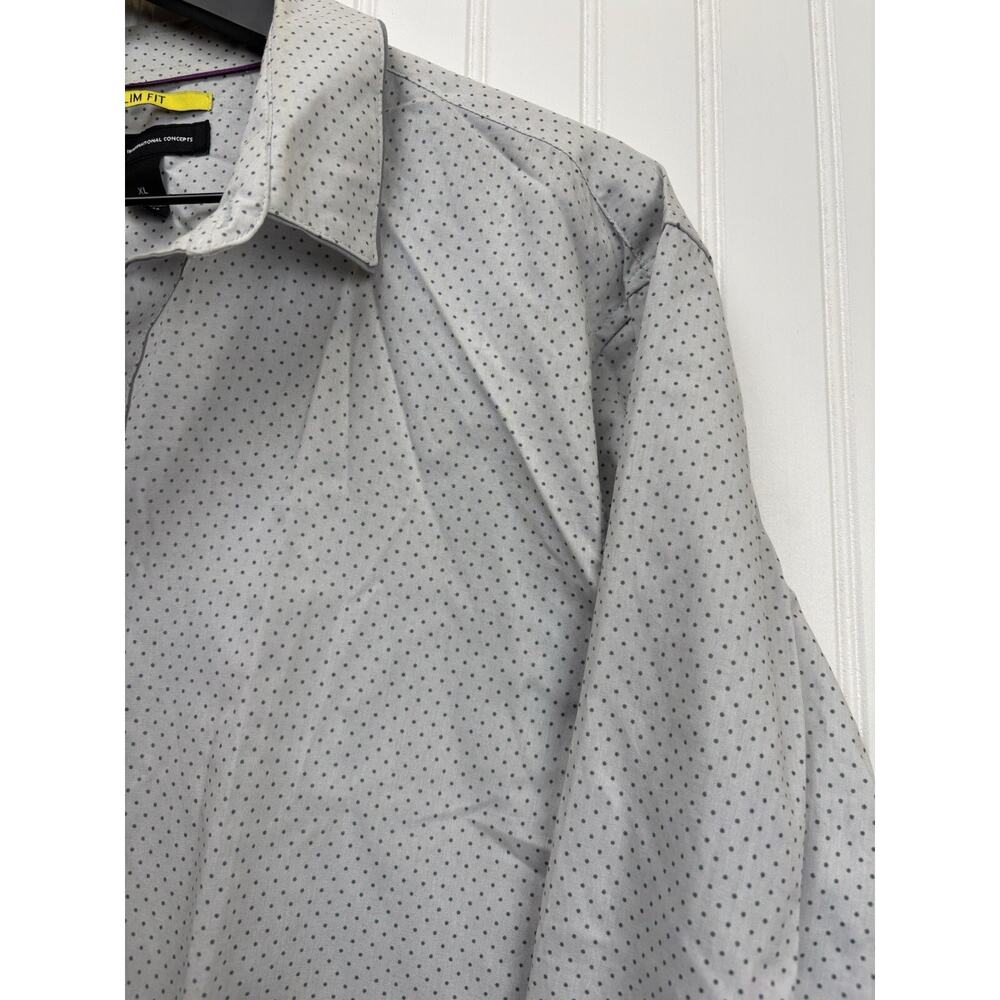 INC International Concepts Shirt Men’s Polka Dot Long Sleeve‎ Button Up XL #78 - Picture 5 of 13